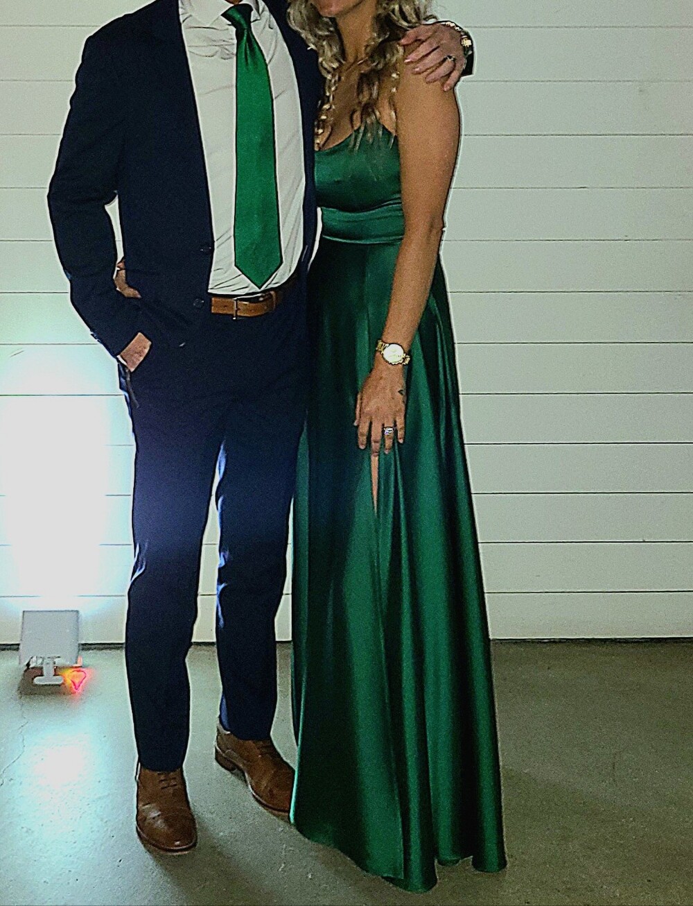 Satin Green Maxi